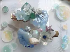 最安値♡ 現品のみ⋈﻿ ハンドメイド ヘアクリップ シェル モチーフ 2個セット