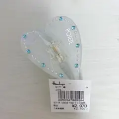 POTETE ハート型ヘアクリップ ビジュー付き