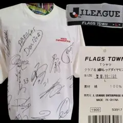 希少　新品　浦和レッズ　サッカー　サイン入りTシャツ L　白　訳あり
