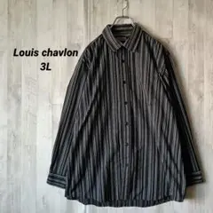 Louis chavlon 3L ストライプ シャツ 長袖 ストリート モード系