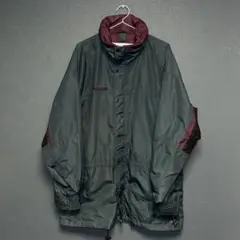 Columbia ナイロンジャケット グレー・バーガンディ