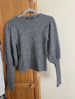 Bershka シャギーパフスリーブニット