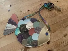 魚型グリッターポシェット