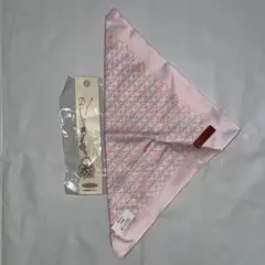 新品未使用]blossoming ハート柄ハンカチとキーホルダーセット