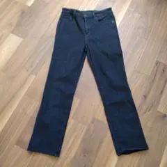 UNIQLO ユニクロ　ブラックジーンズ　メンズ　25インチ (63.5) 中古
