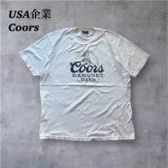 アメリカ企業TシャツCoorsBeer アメリカンビールブランド　メキシコ製