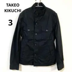 TAKEO KIKUCHI 黒　ジャケット2way サイズ3 タケオキクチ