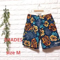 SHADES フラワー 水着 sizeM インナーパンツ　ウエスト76～84