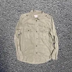AMERICAN EAGLE カーキ 長袖シャツ