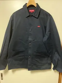 SUPREME ネイビー無地カバーオール
