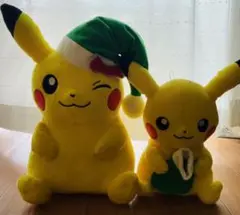 BANDAI ピカチュウクリスマスバージョンぬいぐるみセット