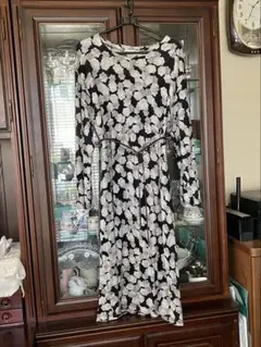 シルク100% ワンピース　ロングワンピース　MからLサイズ　デパート購入