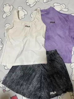 本日限定値下げ❣️FILA 女の子用 水着・3点セット
