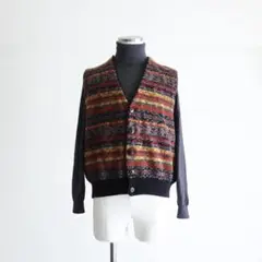 90s KRIZIA ニットベスト　ユーロ古着　ネイティブ柄