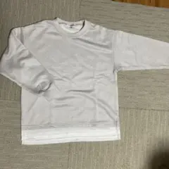 ライトグレー 長袖Tシャツ