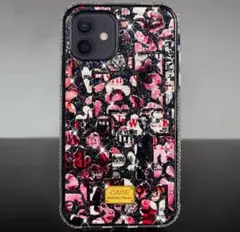 【iPhoneケース12mini】 黒 ロック 韓国 大人気 送料無料