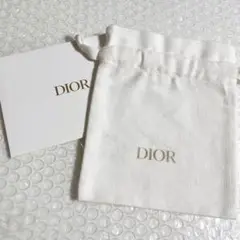 Dior ディオール 巾着 ホワイト 白 メッセージカード ノベルティー