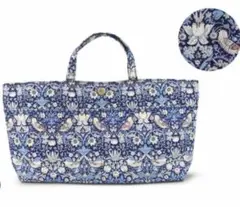 【希少品】バッグインバッグ LIBERTY リバティプリント カバン【ネイビー】