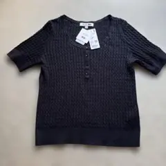 新品ユニクロPRINCESSE tam.tam 半袖セーター Lサイズ 黒