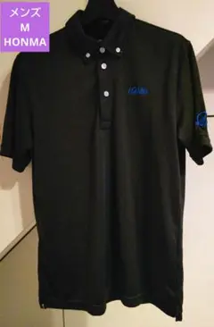 HONMA ポロシャツ ブラック M メンズ GOLFウェア