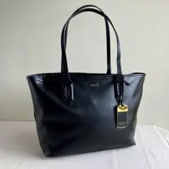 Lauren Ralph Lauren Black Leather Tote