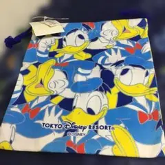 東京ディズニーリゾート ドナルドダック 巾着袋　未使用品