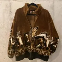 90s MAZMANIA fleece blouson vintage 馬