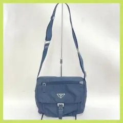 PRADA プラダ ショルダーバッグ 三角プレート ナイロン レザー