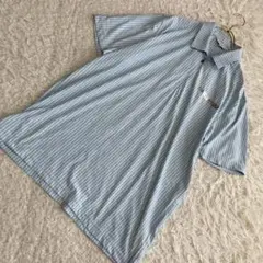 《良品》 LANVIN SPORT ポロTシャツ ライトブルー 42 カジュアル