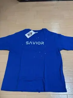 SAVIOR Tシャツ 青色 ユニセックス