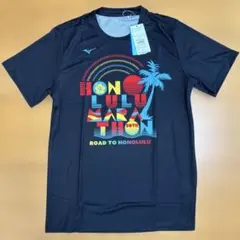 【新品】ミズノ ランニングウェア M ホノルルマラソン50周年記念 Tシャツ