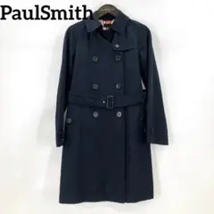 PaulSmith ポールスミス　トレンチコート　ブラック　マルチカラー　40