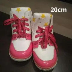 20cm ピンク ホワイト スニーカー