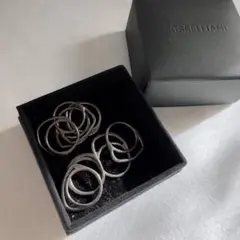 IOSSELLIANI イオッセリアーニ 8連リング シルバー