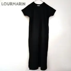 LOURMARIN カットソーロングワンピース 半袖 リネン混 サイドスリット