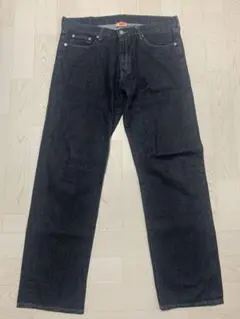 ダークグレー ストレートジーンズ