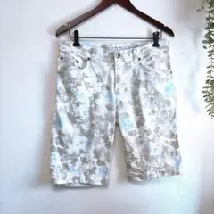 【Q47】Growth by Grail 花柄ショートパンツ ハーフパンツメンズ