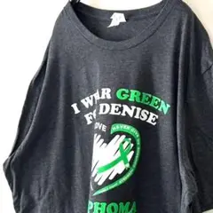 キャンバス LYMPHOMA AWARENESS Tシャツ 2XL グレー 古着