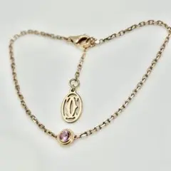 【11/7 21:59まで】カルティエ ブレスレットピンクサファイヤ0.17ct