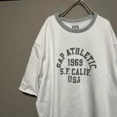 アメリカ古着　ヴィンテージ　Tシャツ　アート　レトロ　GAP スウェット風