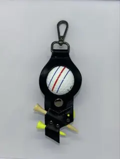 ゴルフボールケース★ティーケース★ティーホルダー★マーカー★ゴルフボールポーチ黒