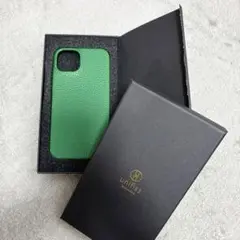 unifiss iPhone 14 グリーンレザーケース