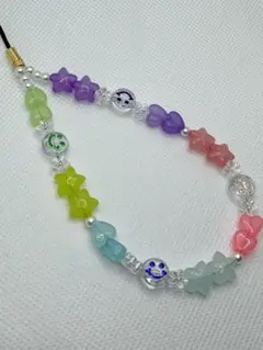 カラフル ニコちゃん ストラップ