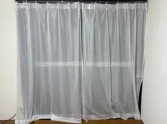 レースカーテン ホワイト　UVカット　透光　遮像