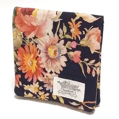 サニタリーポーチ　スナップボタン付き　ハンドメイド　花柄　92
