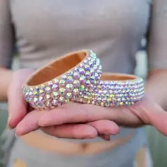 ベリーダンス キラキラ ブレスレット 社交ダンス バングル 衣装 アクセサリー