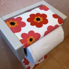 3159【2点100円、3点200円引き】花柄トイレットペーパーカバー