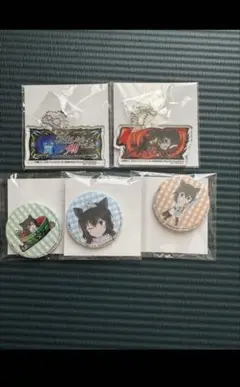 転生したら剣でした、缶バッジ3つ+キーホルダー2つ　パチスロ