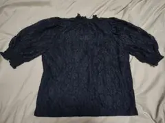 GRL ハイネックパワショルレーストップス[k5124k] ブラック