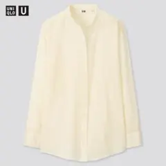 UNIQLO シアーバンドカラーシャツ